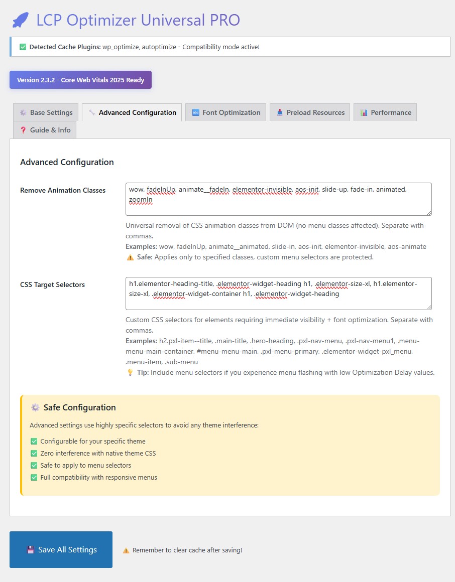 Advanced Configuration
